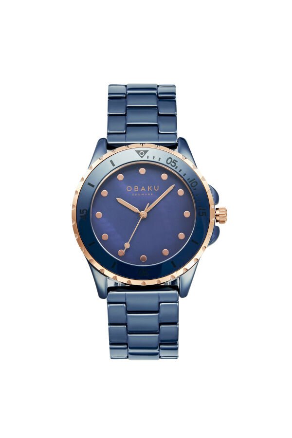 Obaku Denmark V279LXSLCL Quartz Seramik Lacivert Safir Cam 32 mm Kadın Kol Saati