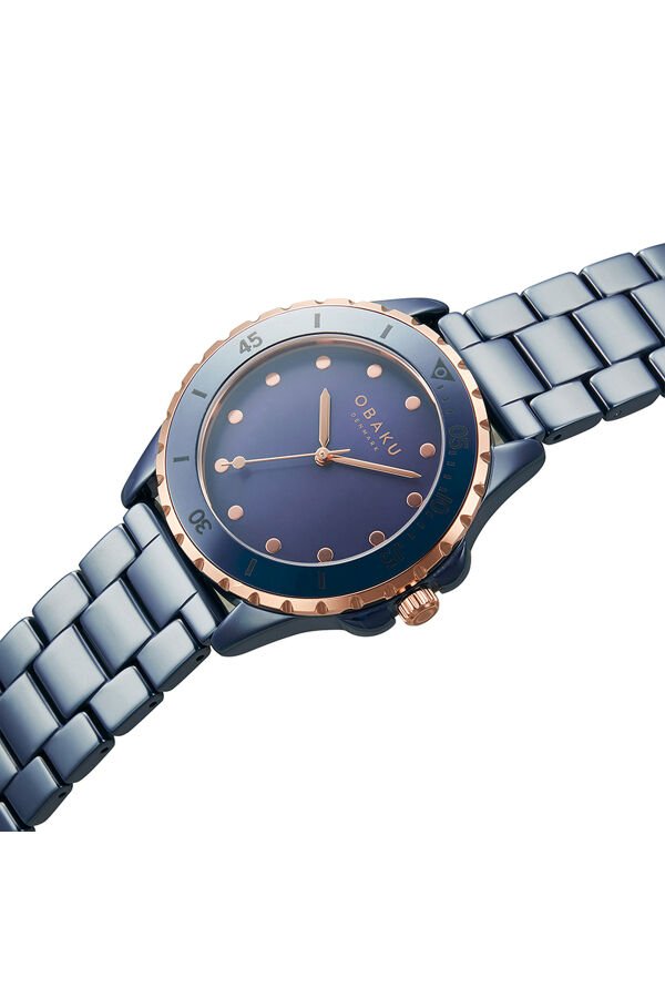 Obaku Denmark V279LXSLCL Quartz Seramik Lacivert Safir Cam 32 mm Kadın Kol Saati