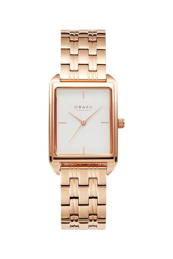 Obaku Denmark V293LXVISV Quartz Çelik Rose Beyaz Kadran 24 mm Kadın Kol Saati