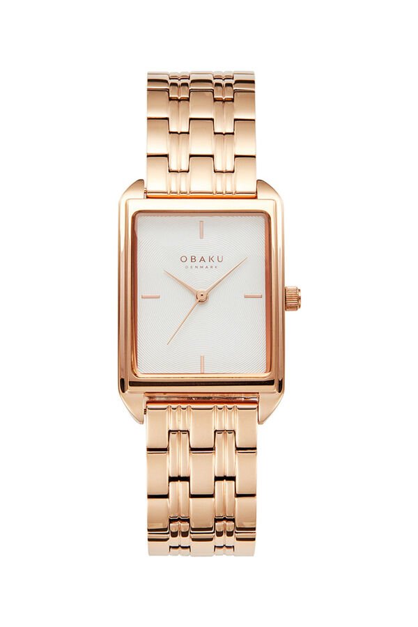 Obaku Denmark V293LXVISV Quartz Çelik Rose Beyaz Kadran 24 mm Kadın Kol Saati