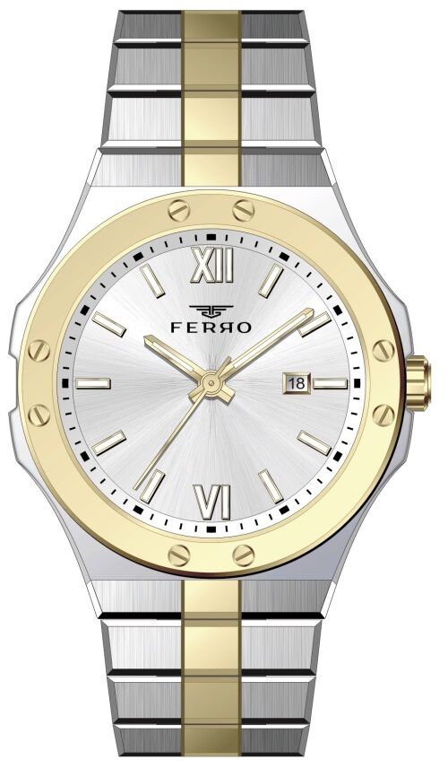 Ferro F11357A-D 44 mm Gri Erkek Kol Saati