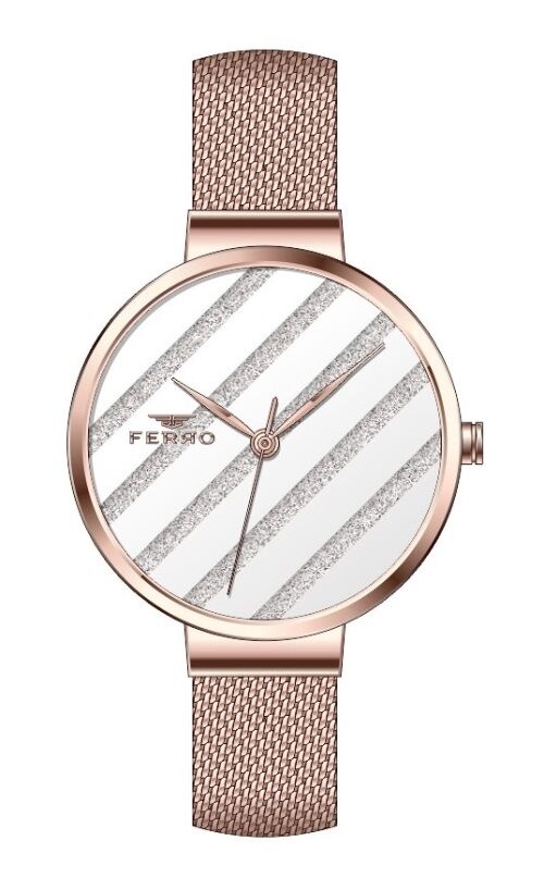 Ferro Rose Hasır Kordon Kadın Kol Saati F21153C-C F21153C-C