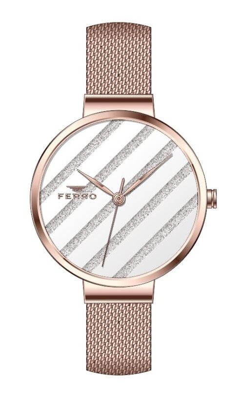 Ferro Rose Hasır Kordon Kadın Kol Saati F21153C-C F21153C-C