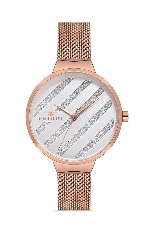 Ferro Rose Hasır Kordon Kadın Kol Saati F21153C-C F21153C-C