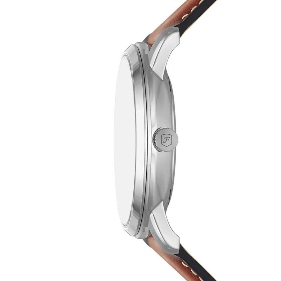 Fossil FFS5903 Quartz Deri Kahverengi Mavi Kadran 42 mm Erkek Kol Saati