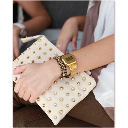 Casio A168WG-9WDF Retro Quartz Çelik Altın Rengi