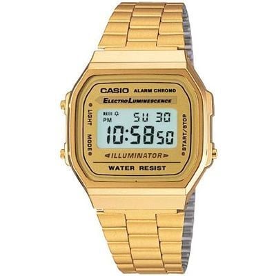 Casio A168WG-9WDF Retro Quartz Çelik Altın Rengi
