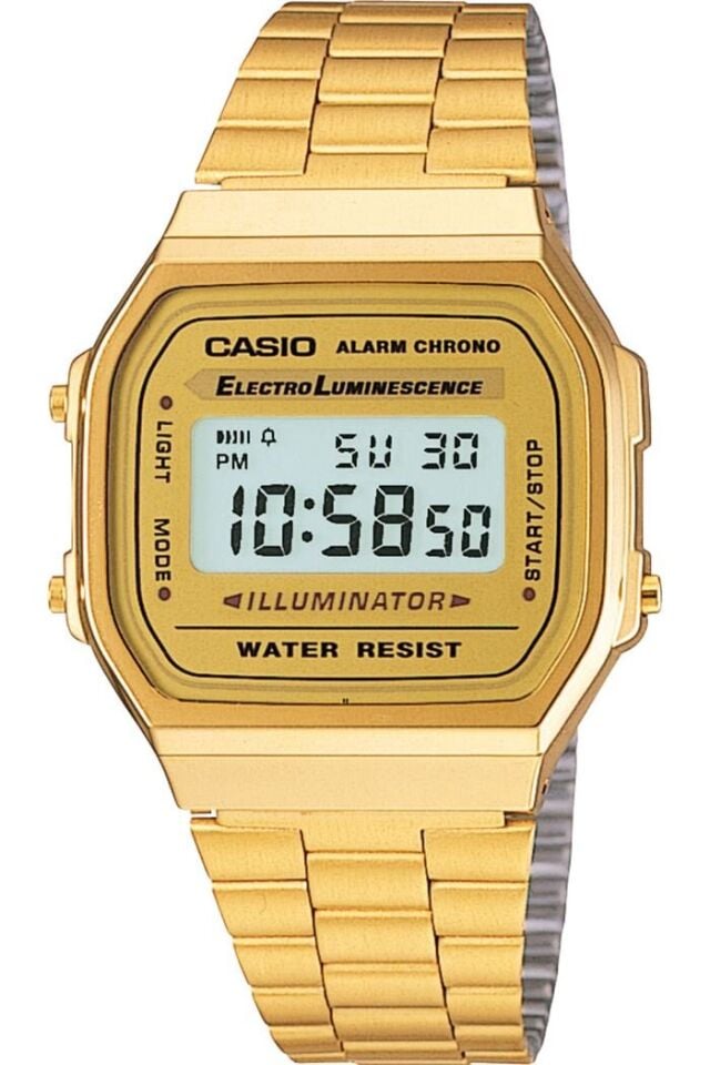 Casio A168WG-9WDF Retro Quartz Çelik Altın Rengi