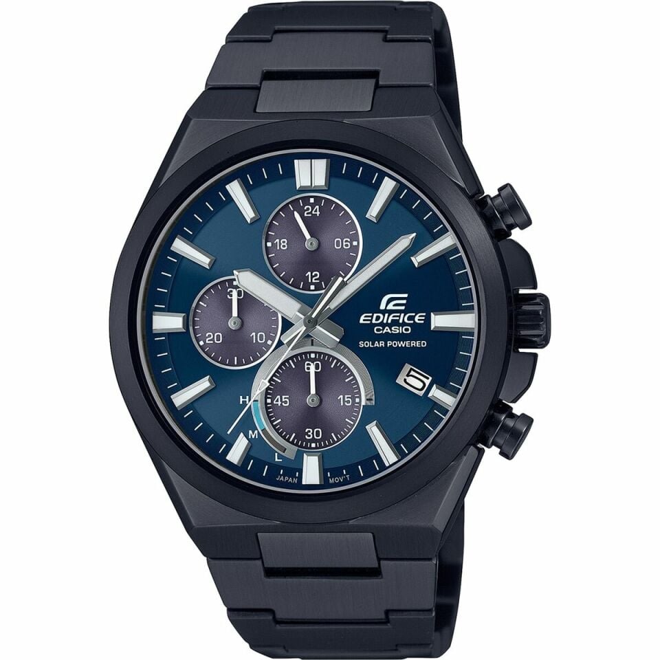 Casio Edifice EQS-950DC-2AVUDF Solar Çelik Siyah Lacivert Kadran 10 ATM 44 mm Erkek Kol Saati