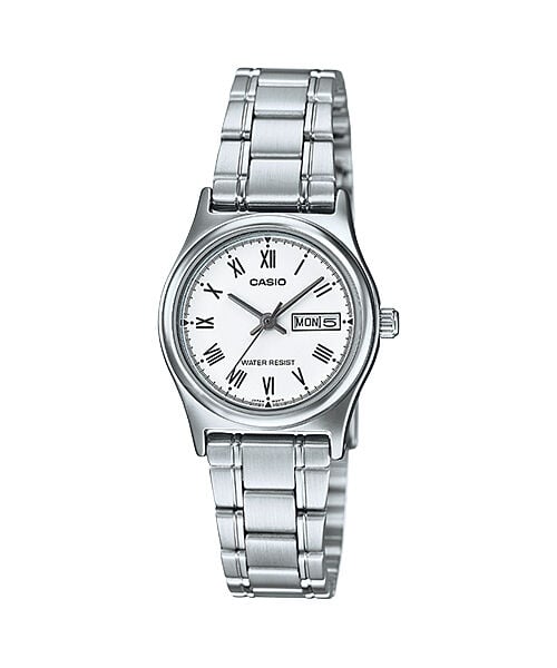 Casio LTP-V006D-7BUDF Quartz Çelik Gri Beyaz Kadran 25 mm Kadın Kol Saati