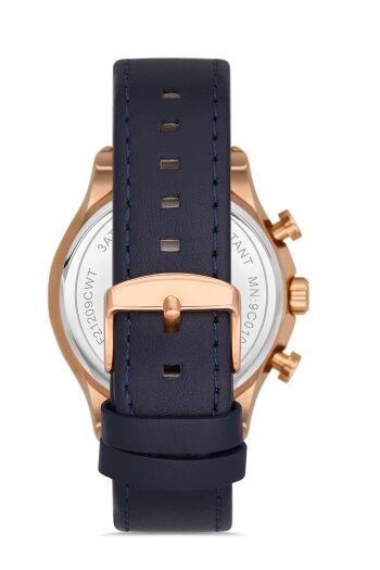 Ferro Lacivert Deri Kordon Erkek Kol Saati FM11105B-T FM11105B-T