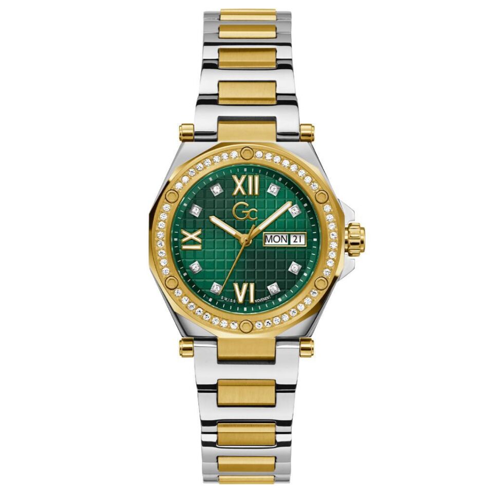Gc GCZ20004L9MF 34 mm Altın Rengi / Metalik Gri Kadın Kol Saati