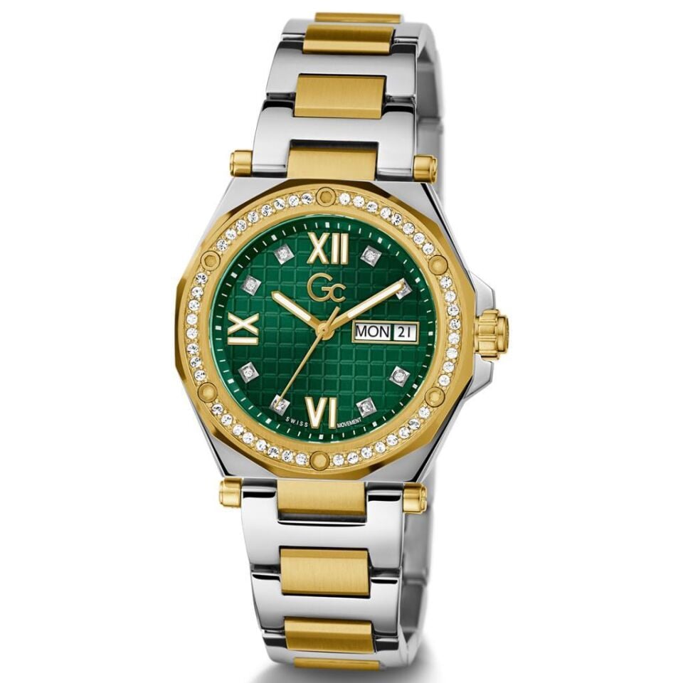 Gc GCZ20004L9MF 34 mm Altın Rengi / Metalik Gri Kadın Kol Saati