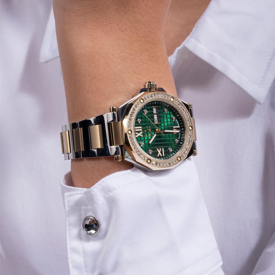 Gc GCZ20004L9MF 34 mm Altın Rengi / Metalik Gri Kadın Kol Saati