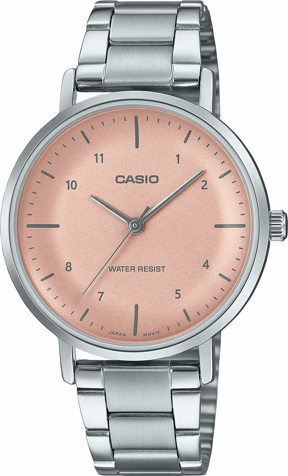 Casio LTP-VT03D-4BDF Quartz Çelik gRİ Pembe Kadran 34 mm Kadın Kol Saati