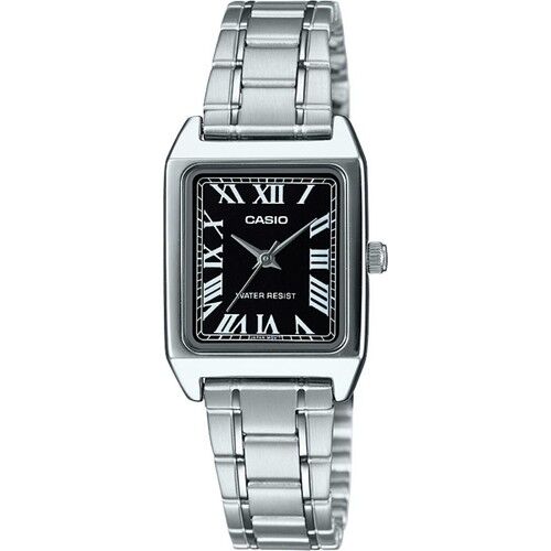 Casio LTP-V007D-1BUDF Quartz Çelik Gri Siyah Kadran 22 mm Erkek Kol Saati