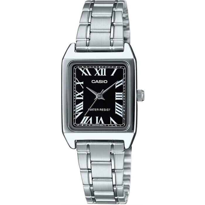 Casio LTP-V007D-1BUDF Quartz Çelik Gri Siyah Kadran 22 mm Erkek Kol Saati
