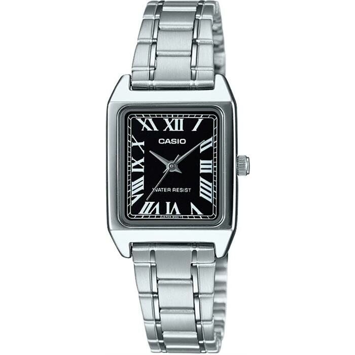Casio LTP-V007D-1BUDF Quartz Çelik Gri Siyah Kadran 22 mm Erkek Kol Saati