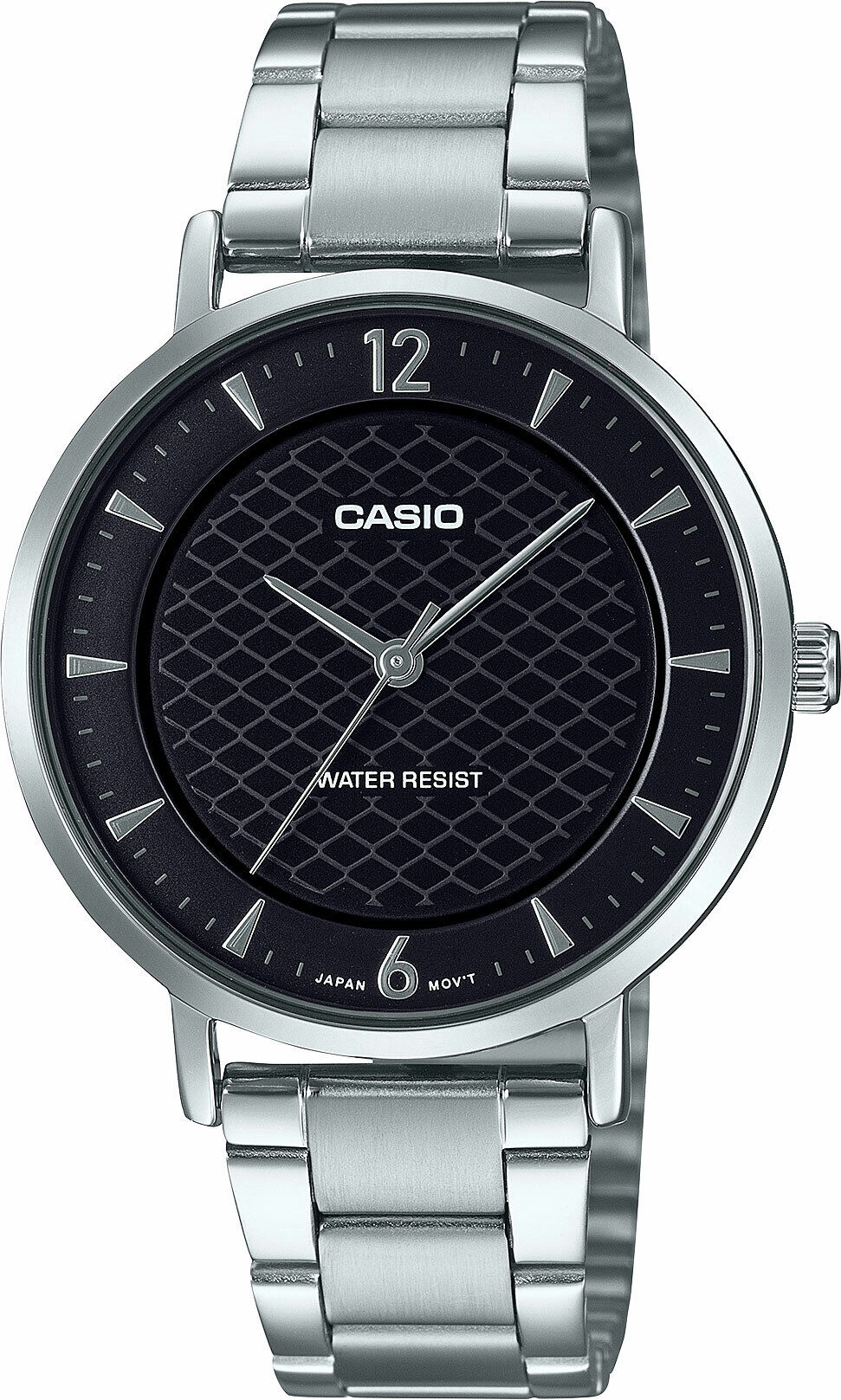 Casio LTP-VT04D-1ADF Quartz Çelik Gri Siyah Kadran 34 mm Kadın Kol Saati