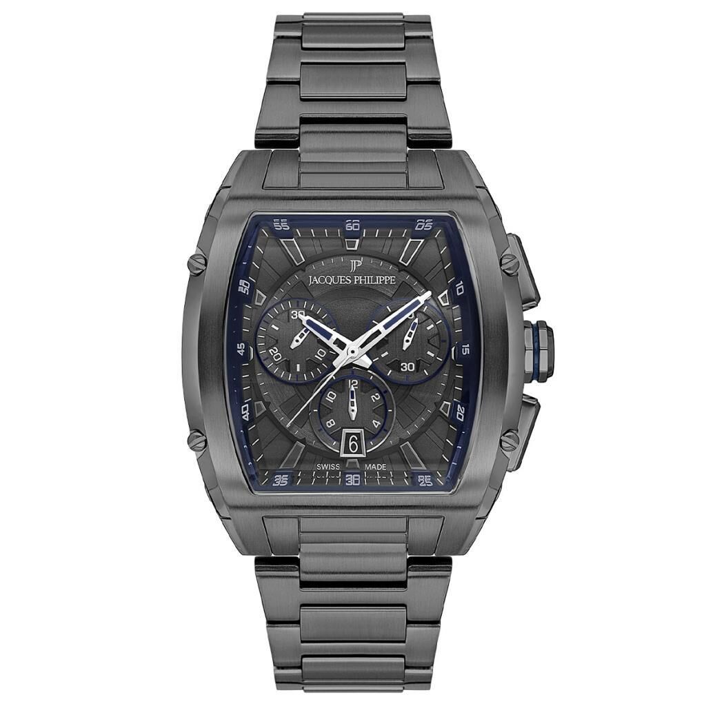 Jacques Philippe JPQGC468347 Quartz Swiss Made Çelik Gri Safir Cam 42 mm Erkek Kol Saati