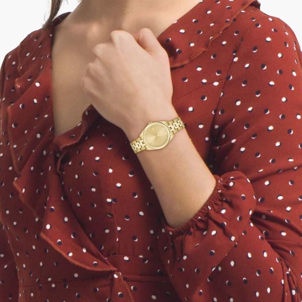 Lacoste 2001303 30 mm Altın Rengi Kadın Kol Saati