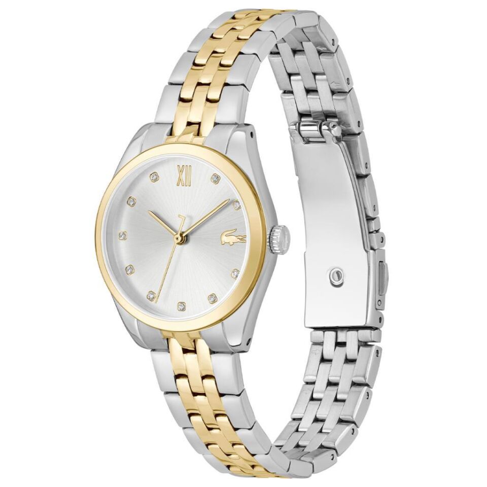 Lacoste 2001302 30 mm Altın Rengi / Metalik Gri Kadın Kol Saati