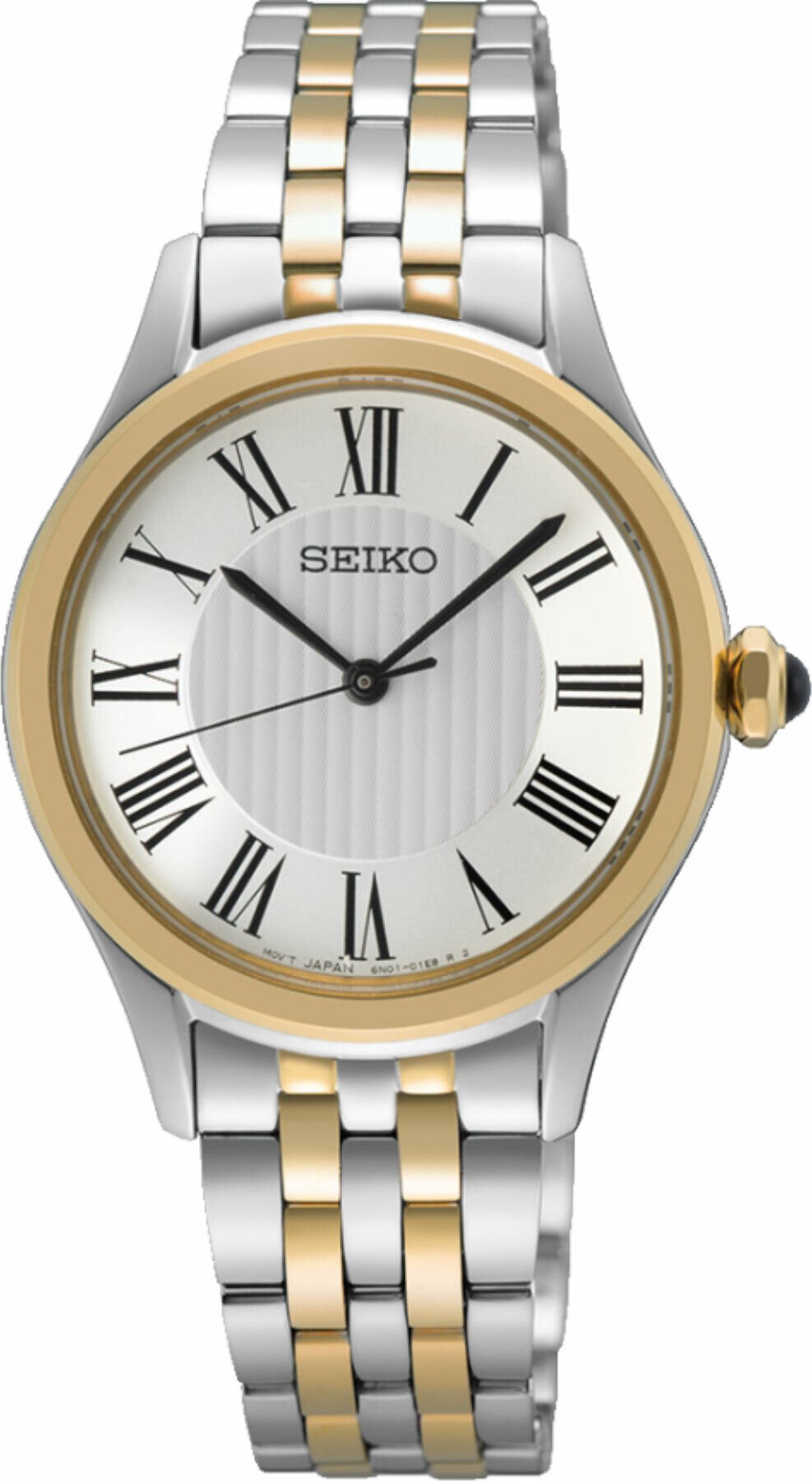 Seiko SUR612P1 Quartz Çelik Altın-Gri Safir Cam 30 mm Kadın Kol Saati