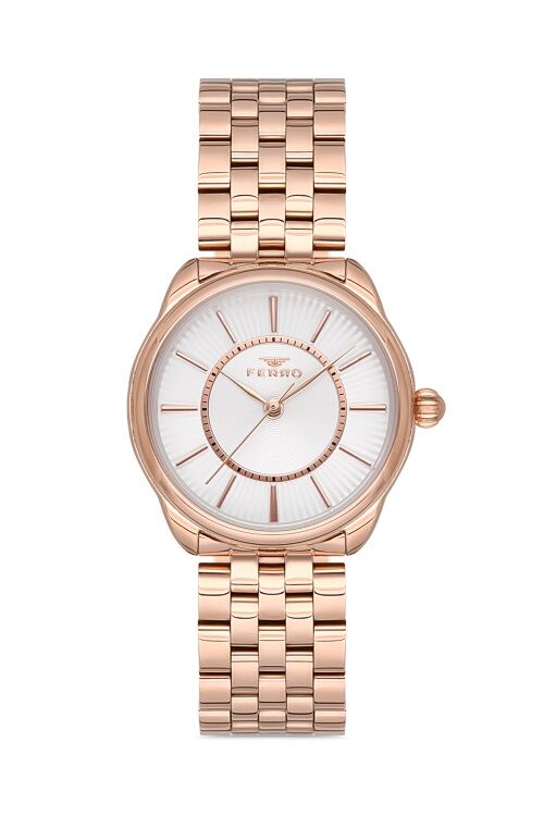Ferro 32 mm Rose Çelik Kordon Kadın Kol Saati F21152A-C F21152A-C