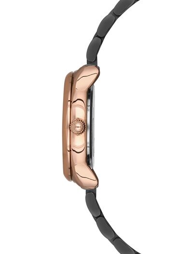 Ferro 32 mm Siyah Çelik Kordon Kadın Kol Saati F21152A-R F21152A-R