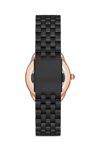 Ferro 32 mm Siyah Çelik Kordon Kadın Kol Saati F21152A-R F21152A-R