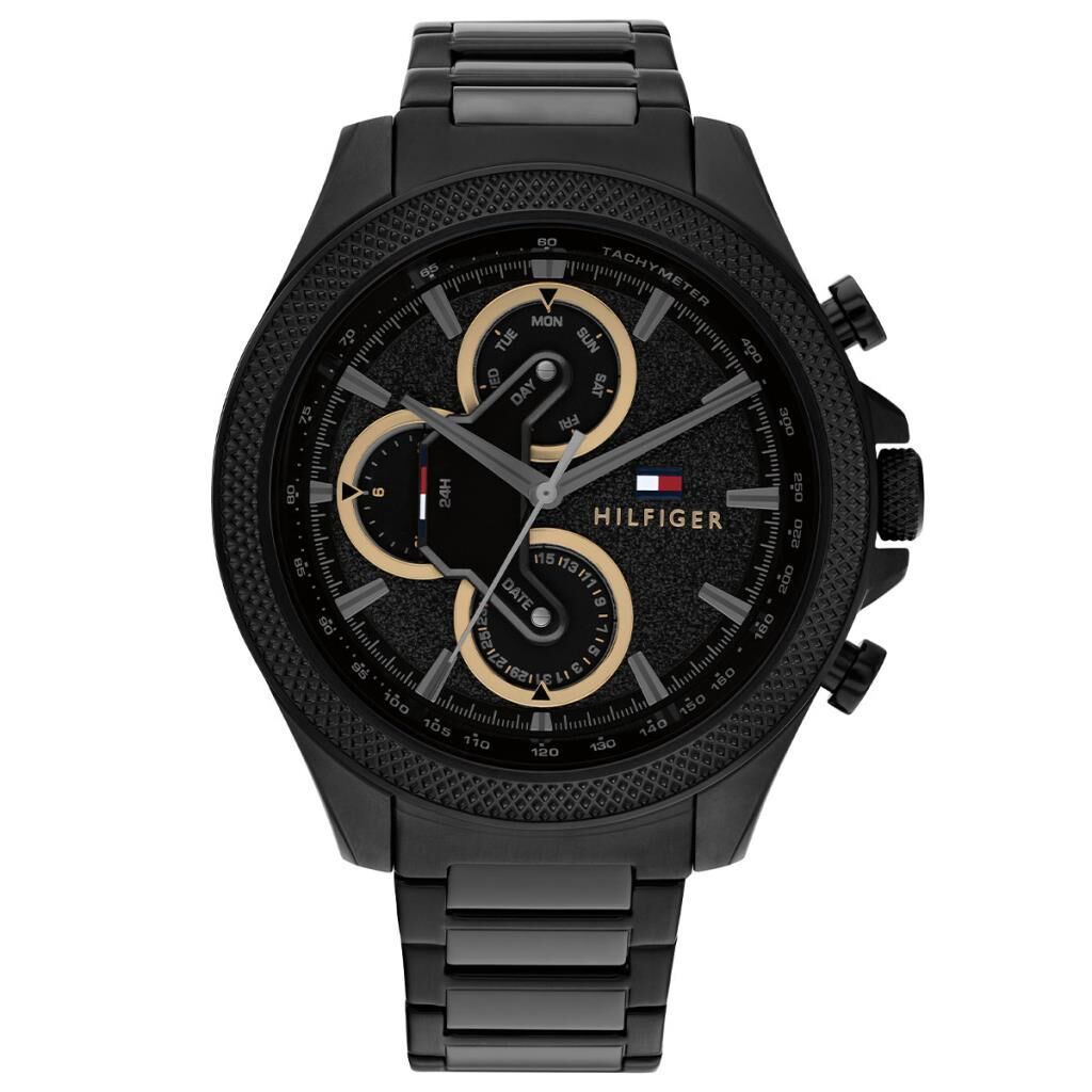 Tommy Hilfiger TH1792081 Quartz Çelik Siyah 46 mm Erkek Kol Saati