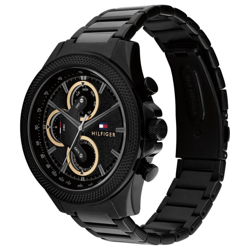 Tommy Hilfiger TH1792081 Quartz Çelik Siyah 46 mm Erkek Kol Saati