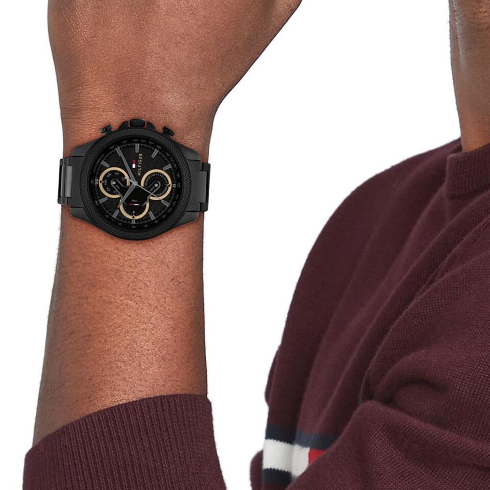 Tommy Hilfiger TH1792081 Quartz Çelik Siyah 46 mm Erkek Kol Saati