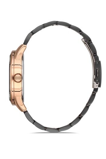 Ferro 44 mm Siyah Çelik Kordon Erkek Kol Saati F11911A-R F11911A-R