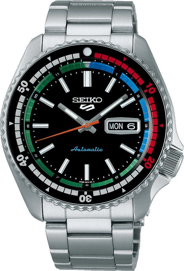 Seiko 5 Sports  SRPK13K1 Otomatik Çelik Gri Siyah Kadran 10 ATM 42 mm Erkek Kol Saati