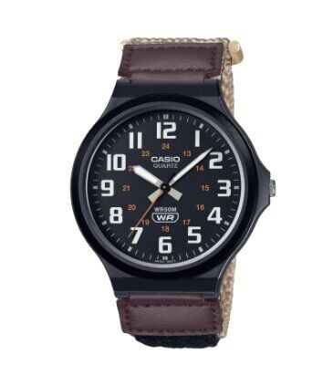 Casio MW-240B-5BVDF Quartz Nato Renkli Kordon 44 mm Erkek Kol Saati