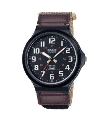 Casio MW-240B-5BVDF Quartz Nato Renkli Kordon 44 mm Erkek Kol Saati