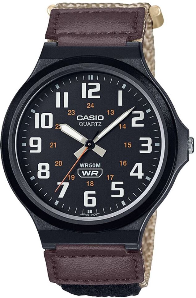Casio MW-240B-5BVDF Quartz Nato Renkli Kordon 44 mm Erkek Kol Saati