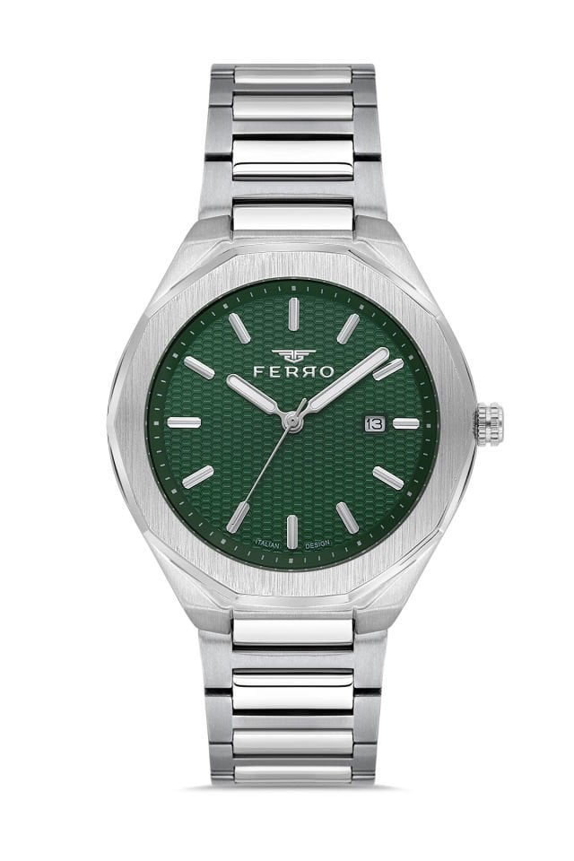 Ferro Gümüş Çelik Kordon Erkek Kol Saati F11535A-A6