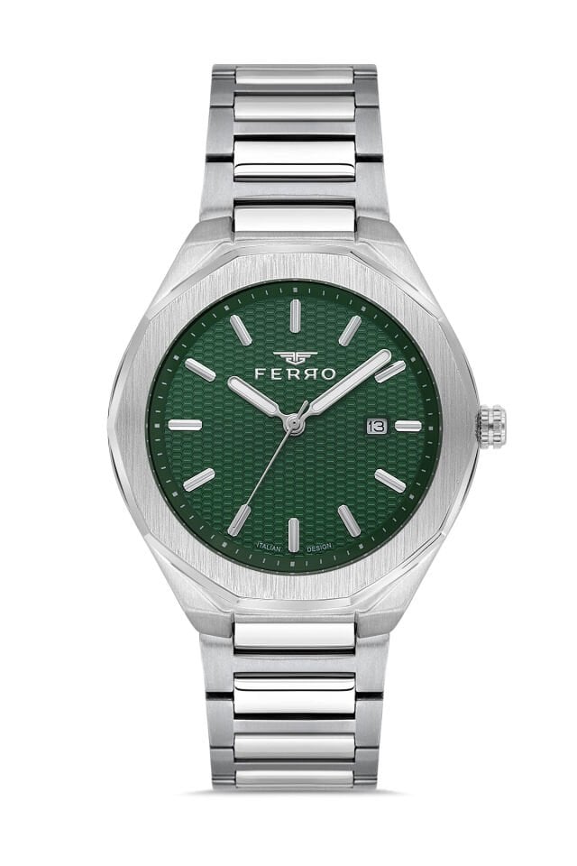 Ferro Gümüş Çelik Kordon Erkek Kol Saati F11535A-A6