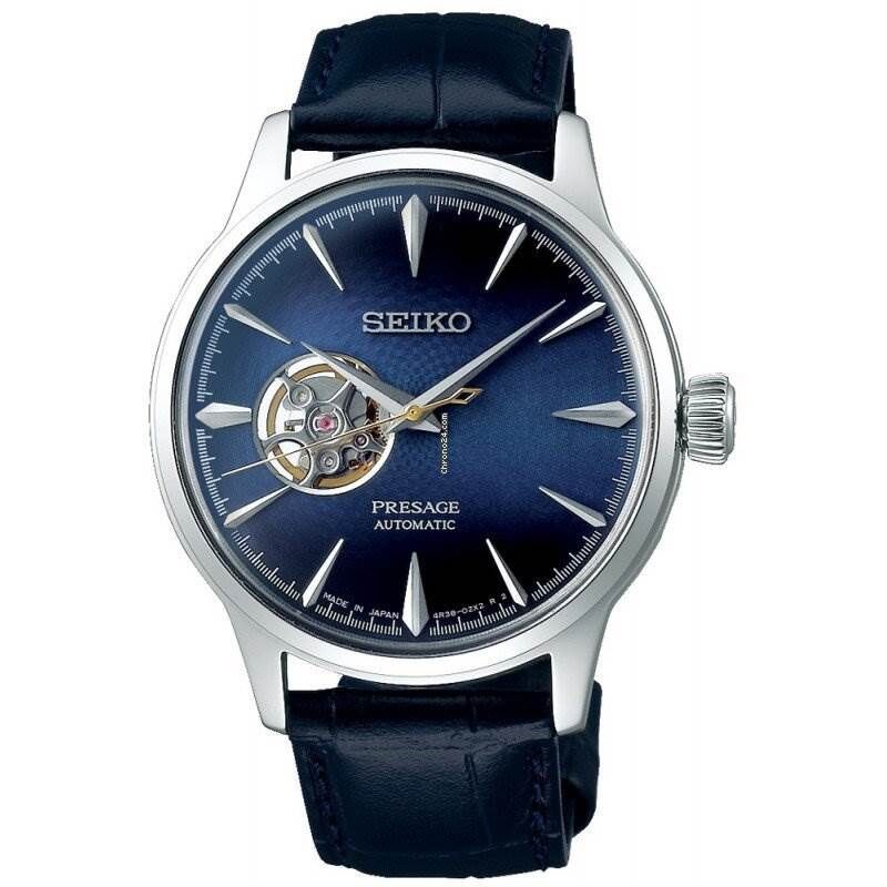 Seiko SSA405J Otomatik Deri Lacivert 40 mm Erkek Kol Saati