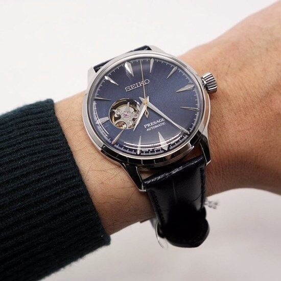 Seiko SSA405J Otomatik Deri Lacivert 40 mm Erkek Kol Saati