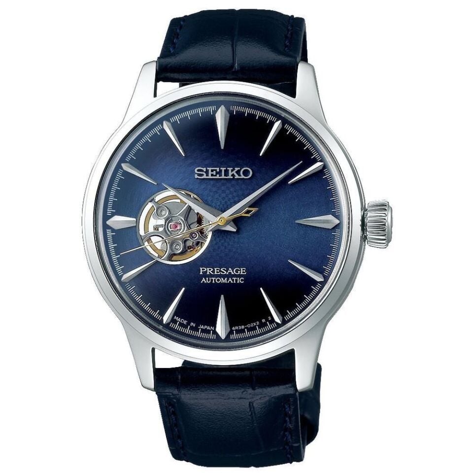 Seiko SSA405J Otomatik Deri Lacivert 40 mm Erkek Kol Saati