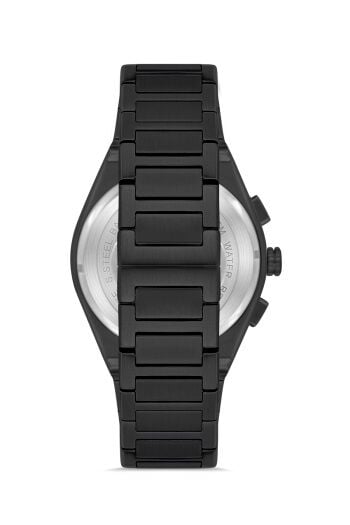 Ferro Quartz Çelik Siyah 44 mm Fonksiyonları Aktif Erkek Kol Saati