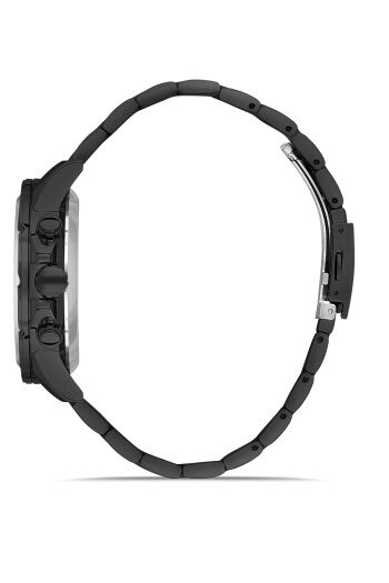 Ferro FM31456A-G Quartz Çelik Siyah 45 mm Erkek Kol Saati