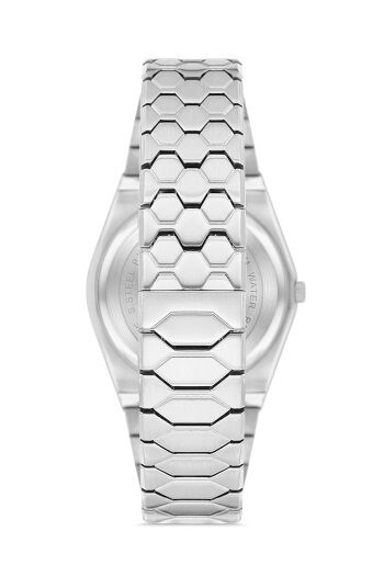 Ferro Quartz Çelik Gri Turkuaz Kadran 43 mm Erkek Kol Saati