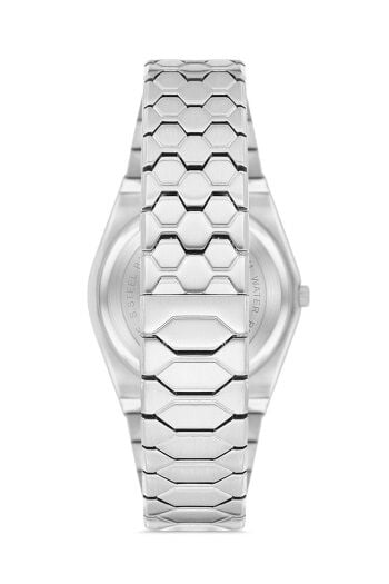 Ferro Quartz Çelik Gri Turkuaz Kadran 43 mm Erkek Kol Saati