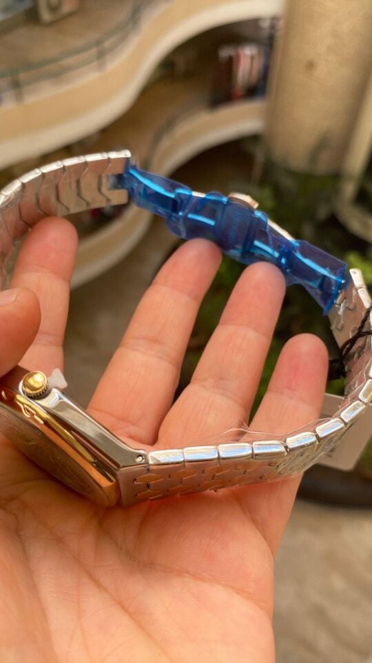 Ferro Quartz Çelik Altın/Gri Yeşil Kadran 41 mm Erkek Kol Saati