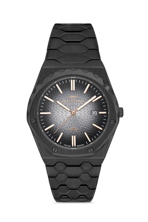 Ferro Quartz Çelik Siyah 41 mm Erkek Kol Saati