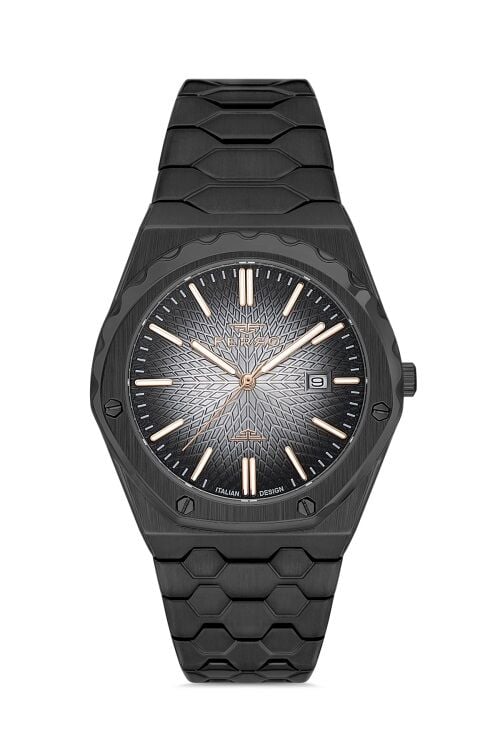 Ferro Quartz Çelik Siyah 41 mm Erkek Kol Saati